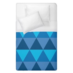 Geometric Chevron Blue Triangle Duvet Cover (single Size)