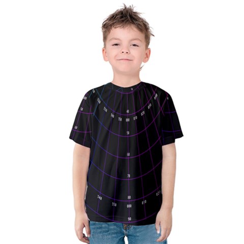 Formula Number Line Purple Natural Kids  Cotton Tee by Alisyart