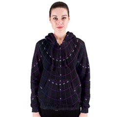 Formula Number Line Purple Natural Women s Zipper Hoodie by Alisyart