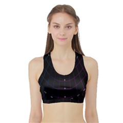 Formula Number Line Purple Natural Sports Bra with Border