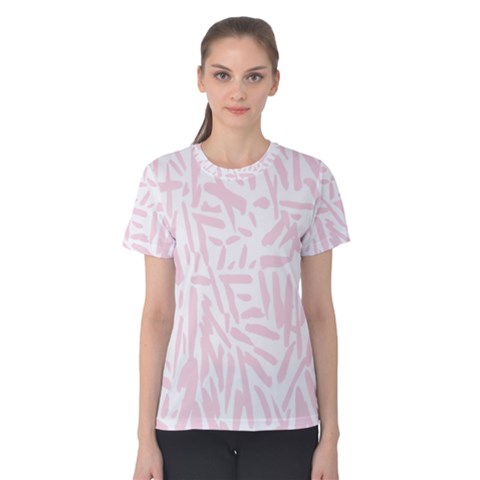 Graffiti Paint Pink Women s Cotton Tee by Alisyart