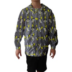 Illusory Motion Of Each Grain Arrow Grey Hooded Wind Breaker (kids) by Alisyart