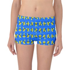 Illusory Motion Of Each Grain Arrow Blue Reversible Bikini Bottoms