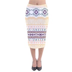 Tribal Design          Velvet Pencil Skirt