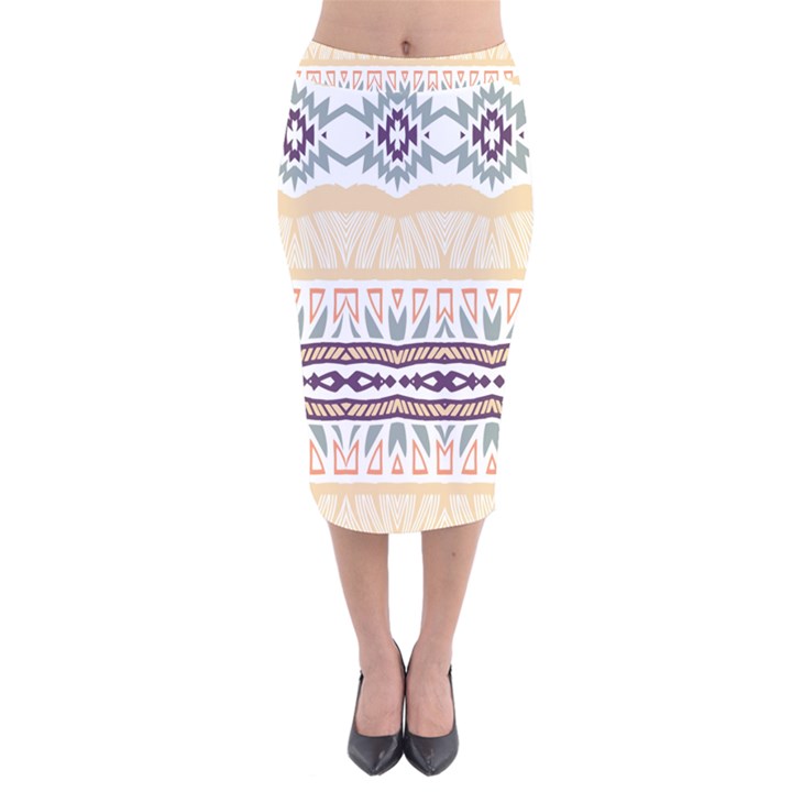 Tribal design          Velvet Pencil Skirt