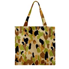 Army Camouflage Pattern Zipper Grocery Tote Bag by Nexatart