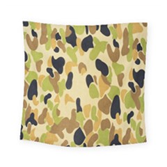 Army Camouflage Pattern Square Tapestry (small) by Nexatart