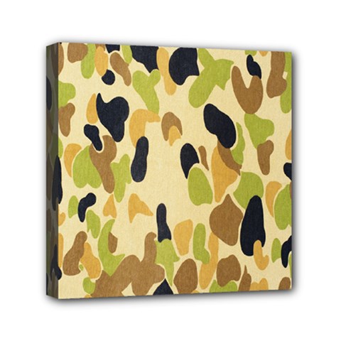 Army Camouflage Pattern Mini Canvas 6  X 6  by Nexatart