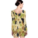 Army Camouflage Pattern Long Sleeve Velvet Bodycon Dress View2