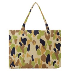 Army Camouflage Pattern Medium Zipper Tote Bag by Nexatart