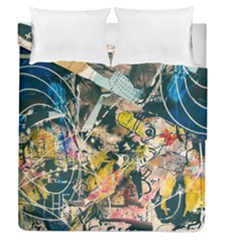 Art Graffiti Abstract Vintage Duvet Cover Double Side (queen Size) by Nexatart