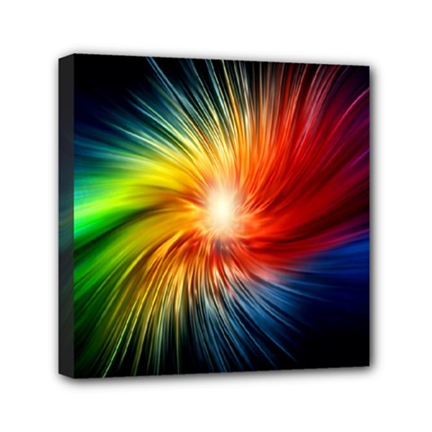 Lamp Light Galaxy Space Color Mini Canvas 6  X 6 