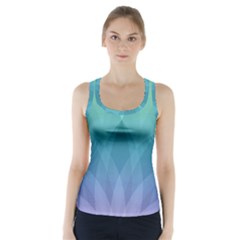 Lotus Events Green Blue Purple Racer Back Sports Top