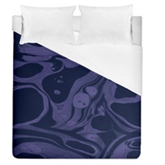 Marble Blue Marbles Duvet Cover (queen Size) by Alisyart