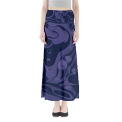 Marble Blue Marbles Maxi Skirts