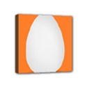 Orange White Egg Easter Mini Canvas 4  x 4  View1