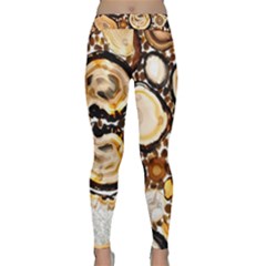 Natural Agate Mosaic Classic Yoga Leggings by Alisyart