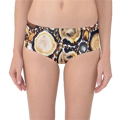 Natural Agate Mosaic Mid-waist Bikini Bottoms by Alisyart