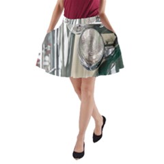 Auto Automotive Classic Spotlight A-line Pocket Skirt by Nexatart