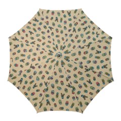 Sweet Succulents Golf Umbrellas by electrogiraffe