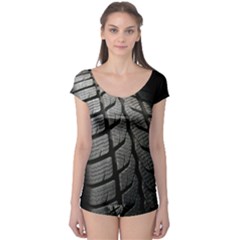 Auto Black Black And White Car Boyleg Leotard  by Nexatart