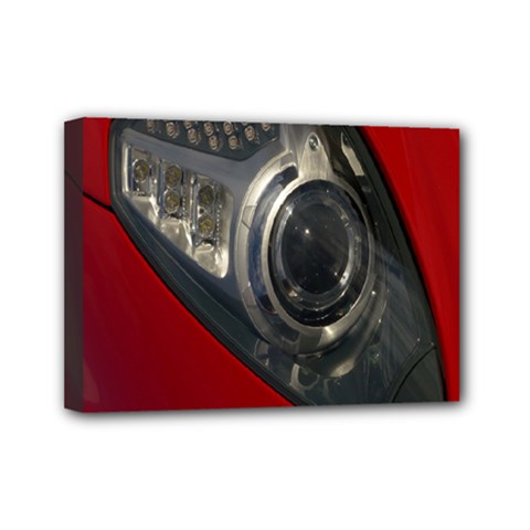 Auto Red Fast Sport Mini Canvas 7  X 5 