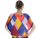 Background Fabric Multicolored Patterns Blouse View2