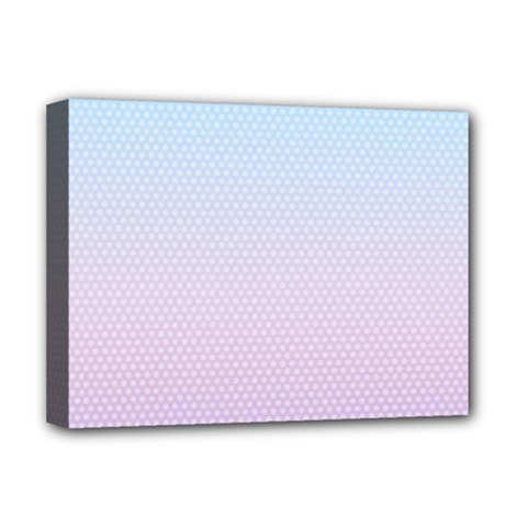 Simple Circle Dot Purple Blue Deluxe Canvas 16  X 12  