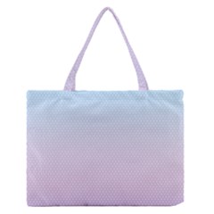 Simple Circle Dot Purple Blue Medium Zipper Tote Bag by Alisyart