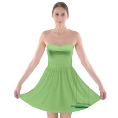 Swing Children Green Kids Strapless Bra Top Dress