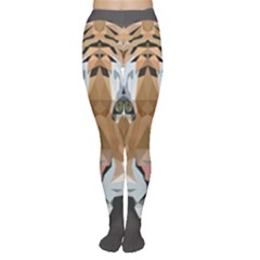 Tiger Face Animals Wild Women s Tights