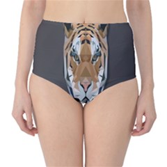 Tiger Face Animals Wild High-waist Bikini Bottoms