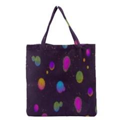 Spots Bright Rainbow Color Grocery Tote Bag