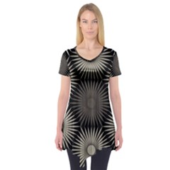 Sunflower Black White Short Sleeve Tunic 