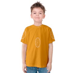 Lime Orange Fruit Fres Kids  Cotton Tee