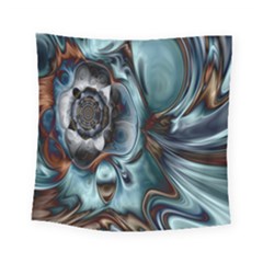 Light Color Floral Grey Square Tapestry (small)