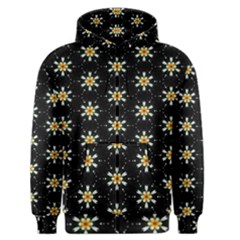 Background For Scrapbooking Or Other With Flower Patterns Men s Zipper Hoodie