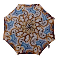 Honey Comb Agate Gold Hook Handle Umbrellas (small)