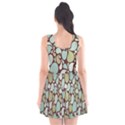 Leaf Camo Color Flower Floral Scoop Neck Skater Dress View2