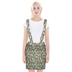 Leaf Camo Color Flower Floral Suspender Skirt