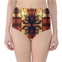 Background Pattern High-Waist Bikini Bottoms View1