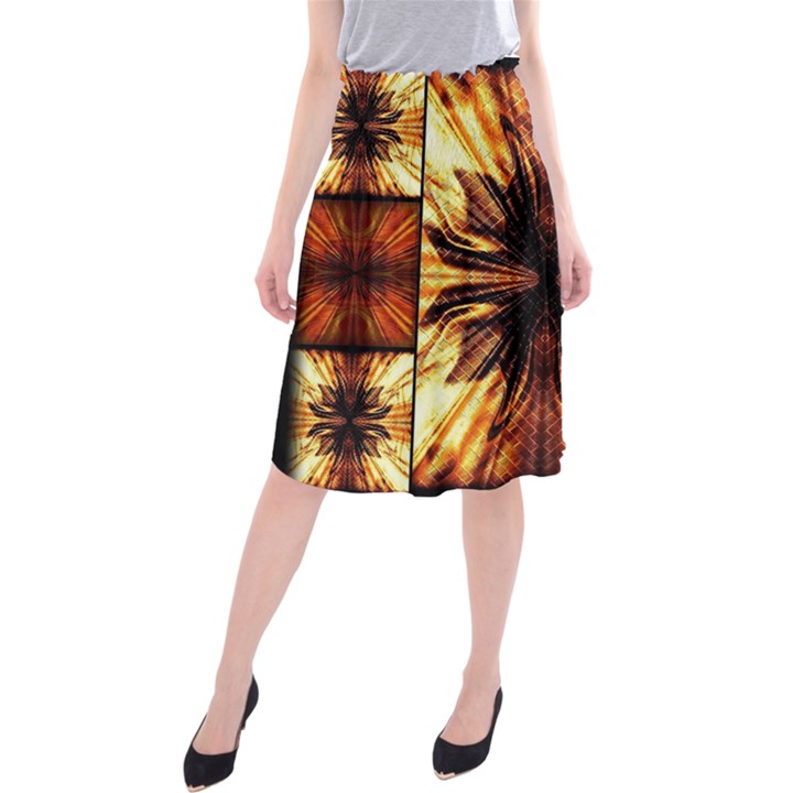 Background Pattern Midi Beach Skirt
