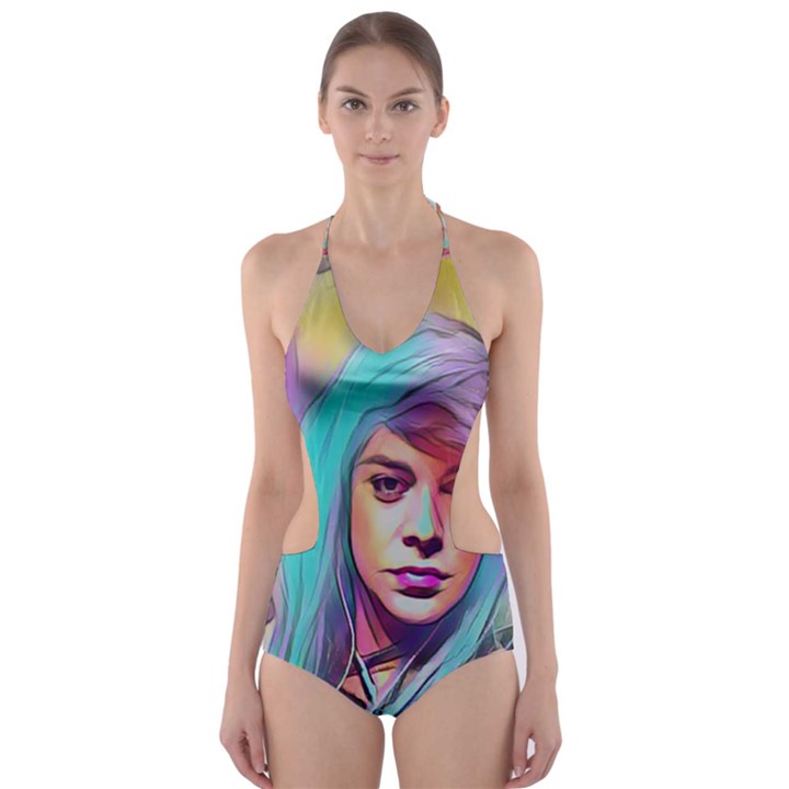 Kelly Pop Cut-Out One Piece Swimsuit