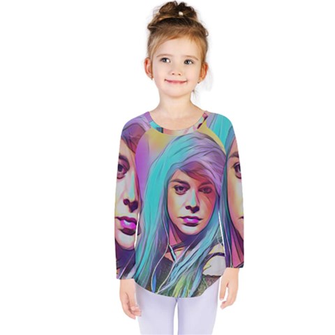 Kelly Pop Kids  Long Sleeve Tee by MRTACPANS