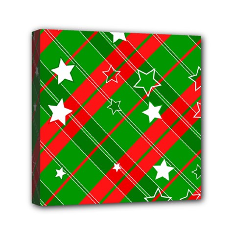 Background Abstract Christmas Mini Canvas 6  x 6 