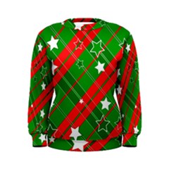 Background Abstract Christmas Women s Sweatshirt