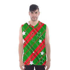 Background Abstract Christmas Men s Basketball Tank Top