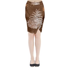 Background Christmas Tree Christmas Midi Wrap Pencil Skirt