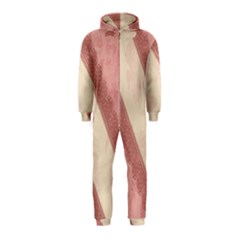 Background Pink Great Floral Design Hooded Jumpsuit (kids)