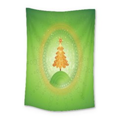 Beautiful Christmas Tree Design Small Tapestry by Nexatart